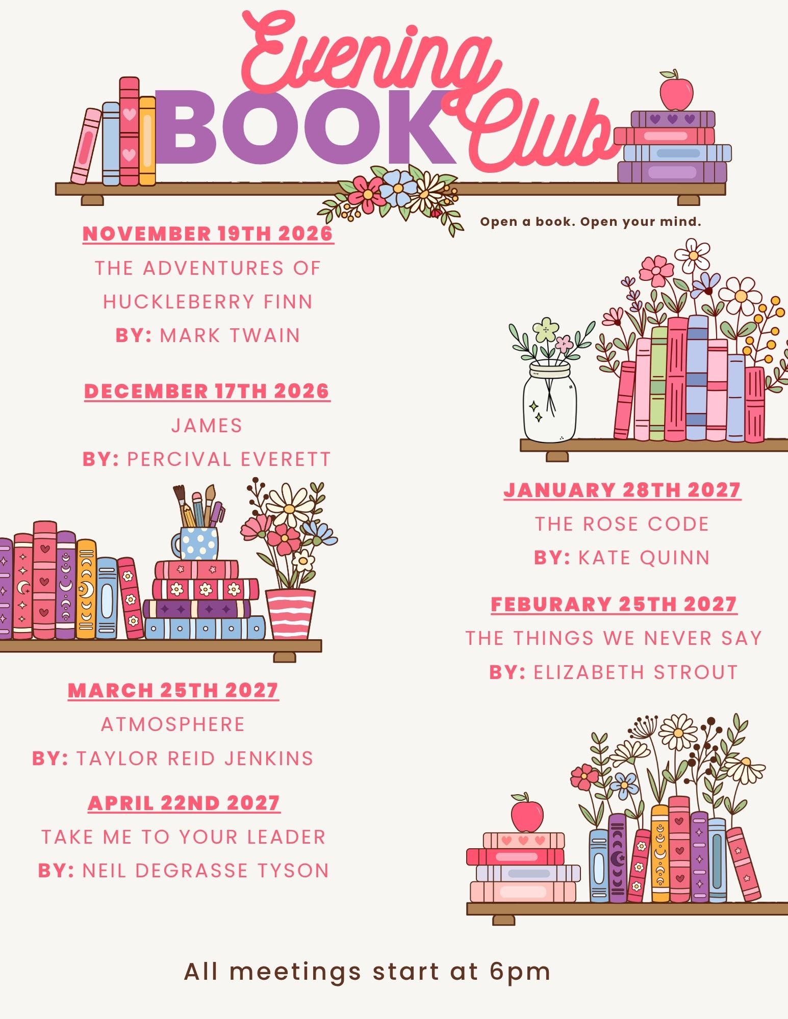 261023 evening book club nov april