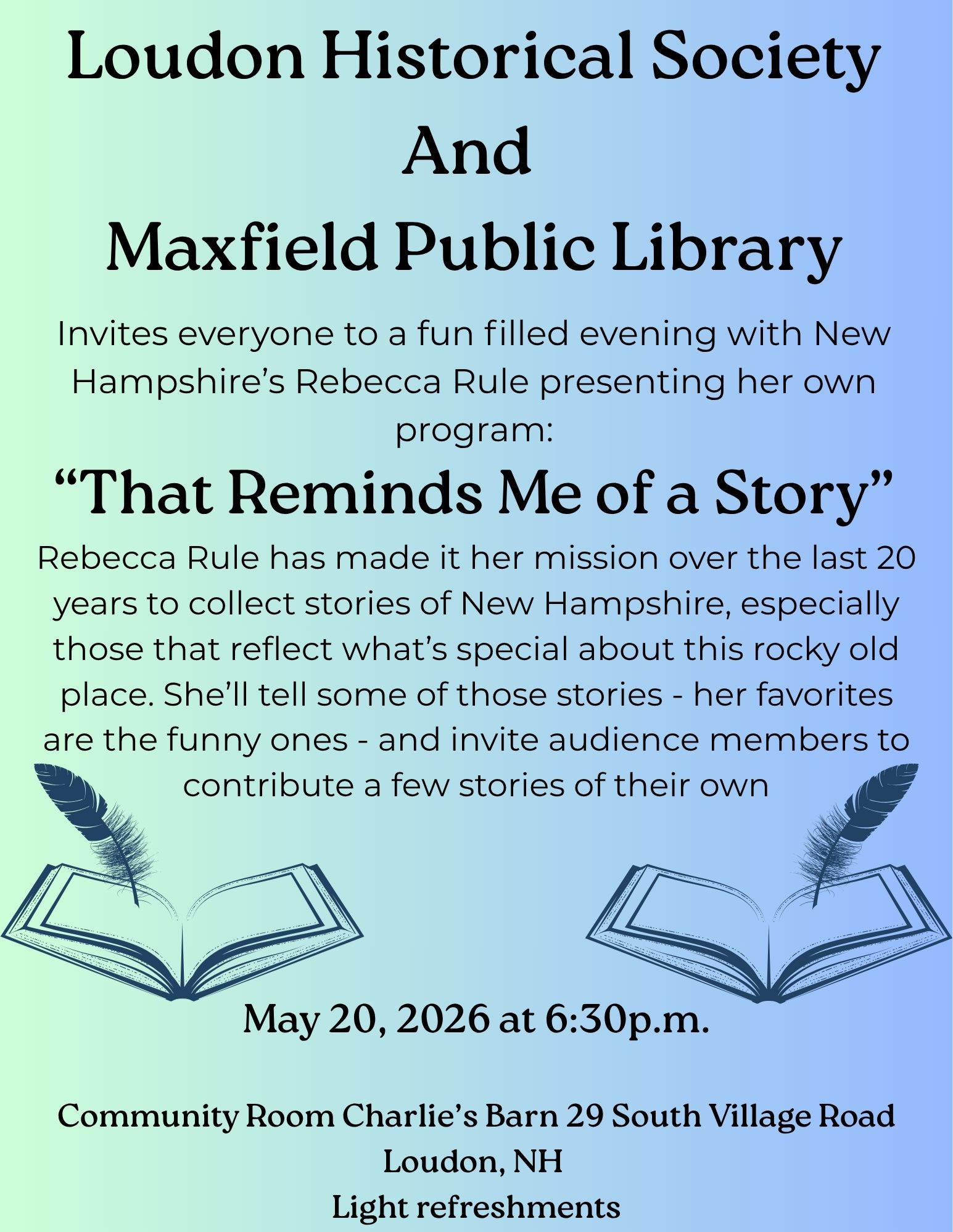 loudon historical society and maxfield public library